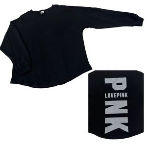 PINK Victoria's Secret Black Long Sleeve Top